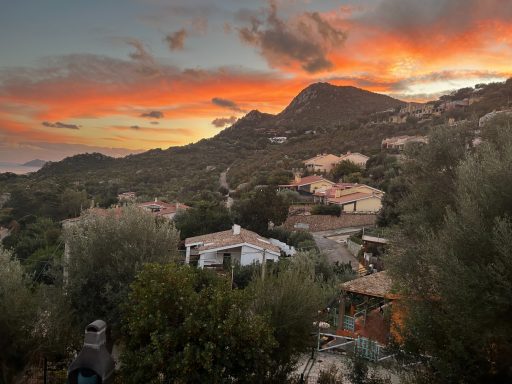Tramonto spettacolare dalla terrazza